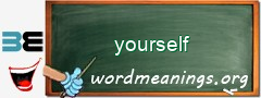 WordMeaning blackboard for yourself